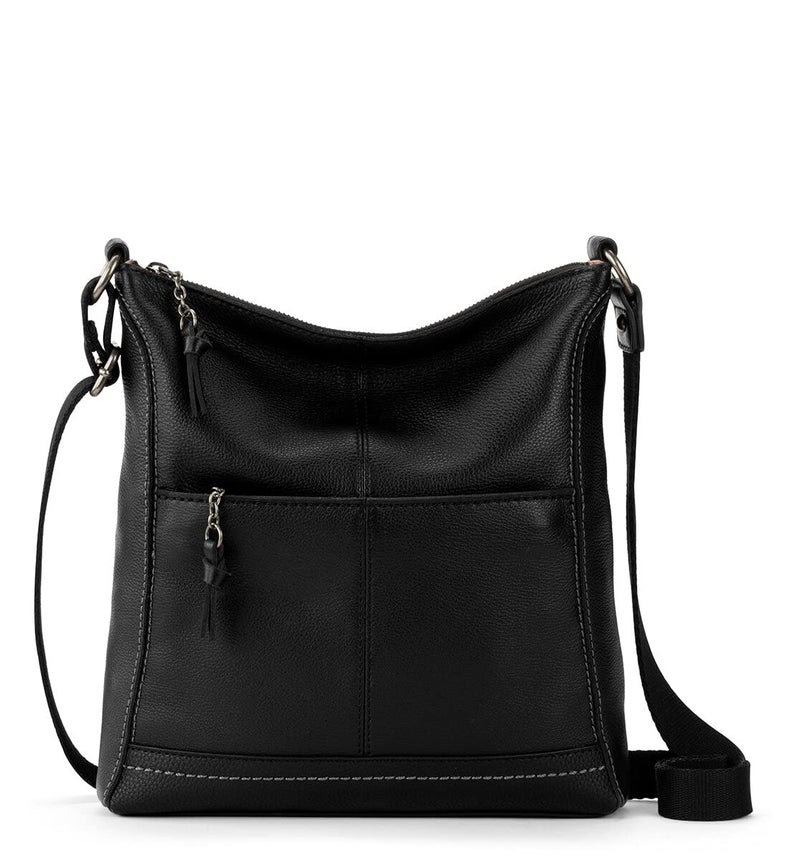 The Sak Lucia Crossbody Bag in Leather, Convertible Purse with Adjustable Strap, Black - Image 5