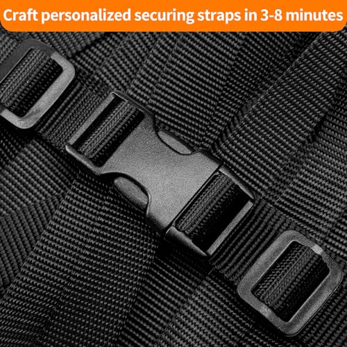 BEYOURD 3/4" Buckles and Straps Set: 6 Yards of Thick Nylon Webbing, 6-Pack Quick Side Release Adjustable Plastic Buckles, 12 Tri-Glide Slide Clips(3/4 Inch Combo Set) - Image 2