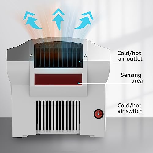 modunful Hand Dryers for Bathrooms Commercial, Electric Hand Dryer Touchless, Extra Quiet Low Noise(40db), Wall Mounted Type(1600W) (Silver) - Image 4