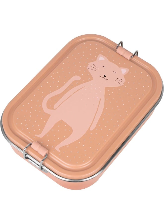TRIXIE Kids Stainless Steel Lunch Box - Large - Mrs. Cat - Image 1