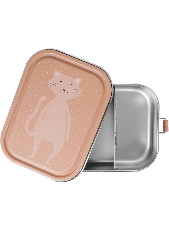 TRIXIE Kids Stainless Steel Lunch Box - Large - Mrs. Cat - Image 2