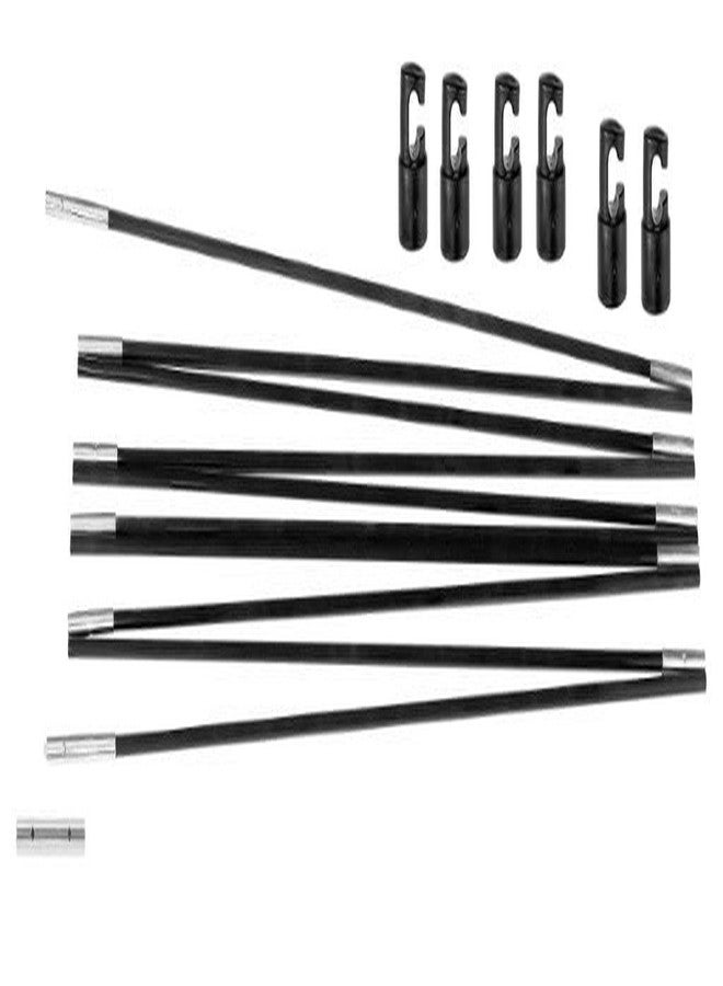 Upper Bounce Fiber Glass Rods Replacement for Top-Ring Enclosure with 8 Pole Caps - Trampoline Net Support Rods for 14' Round Trampolines - Anti-Rust Fiber Glass Rods for Outdoor Trampolines - Image 1