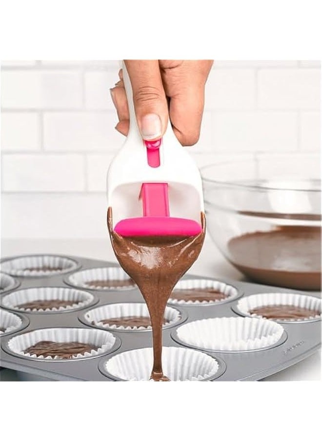 Generic - Cupcake Dispenser, Batter Scoop with Sliding on for Equal Measuring, DIY Bakeware Kitchen Gadget, Baking Tool with Silicone Plunger for Flour Distribution. - Image 1