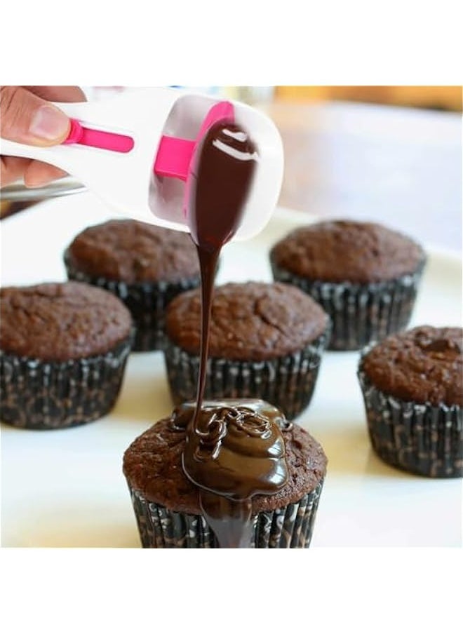 Generic - Cupcake Dispenser, Batter Scoop with Sliding on for Equal Measuring, DIY Bakeware Kitchen Gadget, Baking Tool with Silicone Plunger for Flour Distribution. - Image 1