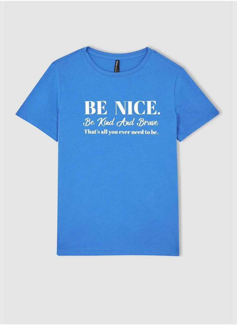 DeFacto Regular Fit Crew Neck Short Sleeve T-Shirt