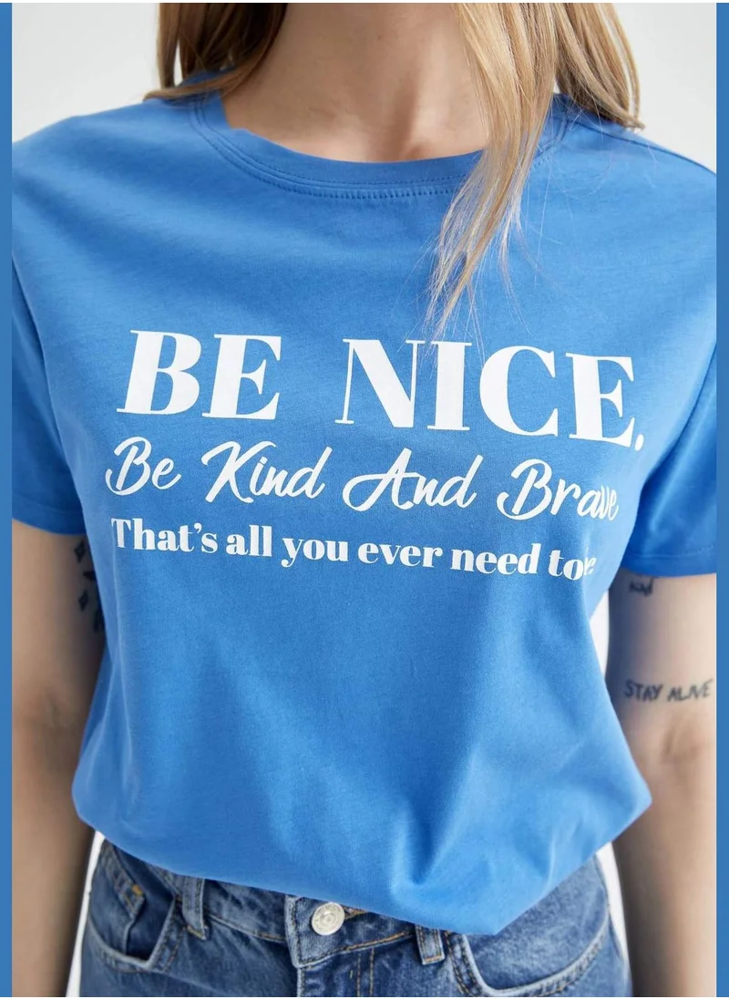 DeFacto Regular Fit Crew Neck Short Sleeve T-Shirt