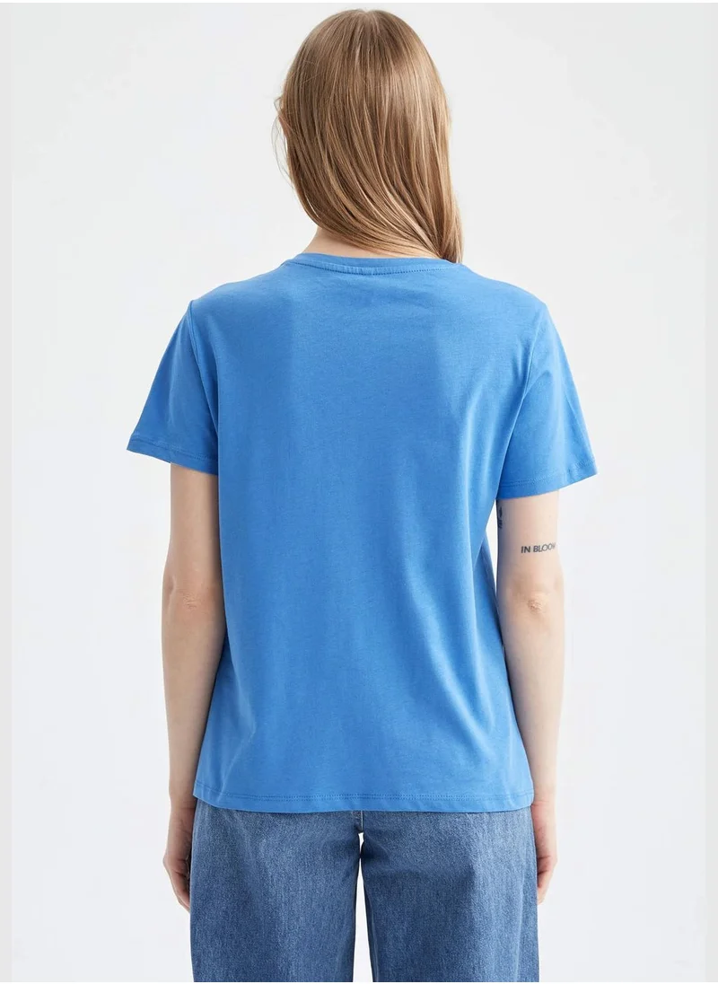 DeFacto Regular Fit Crew Neck Short Sleeve T-Shirt