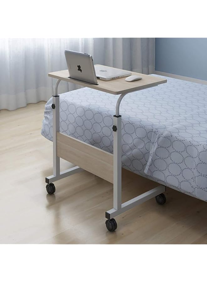 إيروريكس طاولة كمبيوتر من خشب القيقب الأبيض للكتابة والدراسة وطاولة كمبيوتر محمول للمكتب المنزلي، خشب القيقب الأبيض 60*40 سم - Image 1