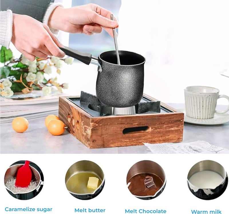 Sweet Home 9-Piece Non-Stick Cookware Set – Durable Aluminum Pots & Pans with Lids Essential Kitchen Cookware Silver - Image 4