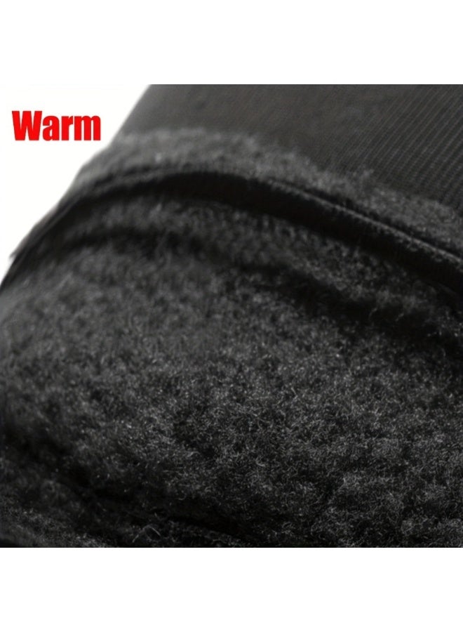 Winter Touchscreen Warm Gloves with Flip-Top Fingers - Windproof Cold-Resistant for Men & Women, Ideal for Cycling Fishing Running Outdoor Sports (L) - Image 5