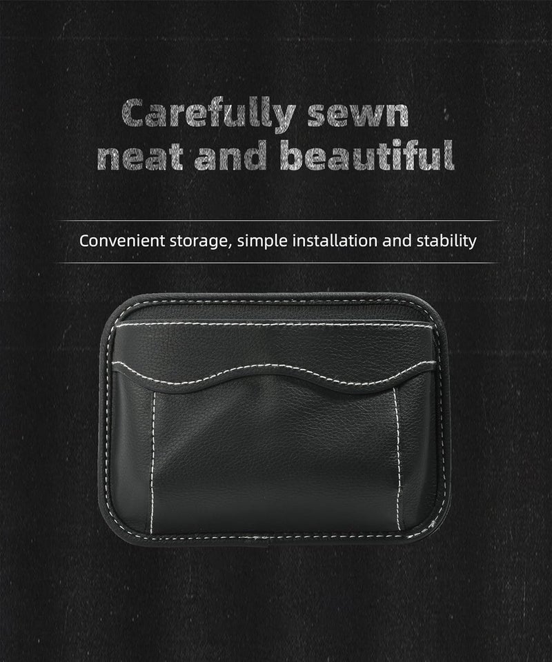 SUJADE Multi item matching YAKEFLY Car Seat Side Pocket Organizer,PU Leather Storage Pocket Pouch Cell Phone Sunglasses Holder,Car Seat Storage Gap Filler,Mini Storage Bag Interior Accessories Organizer Dust proof - Image 2