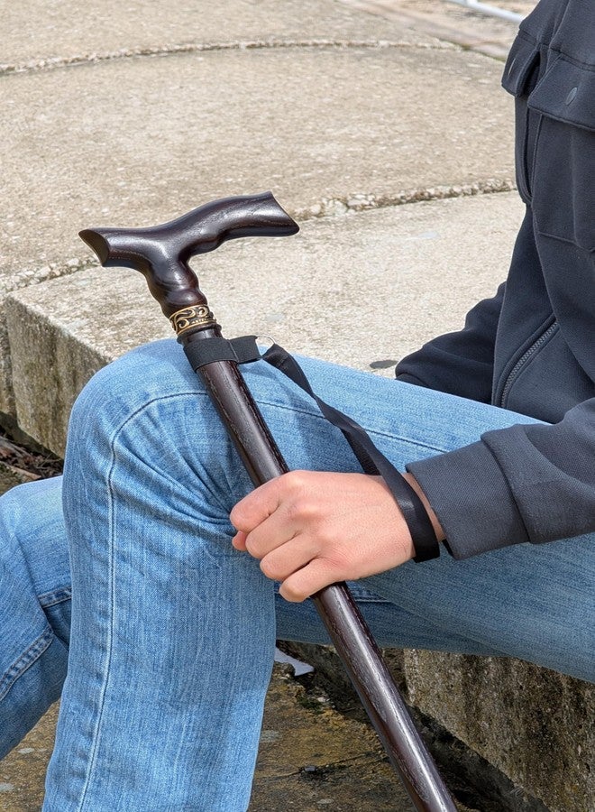 Asterom Walking Cane - Handcrafted, Ergonomic, Wooden Canes for Men, Cool Walking Sticks for Seniors (36 Inches) - Image 5