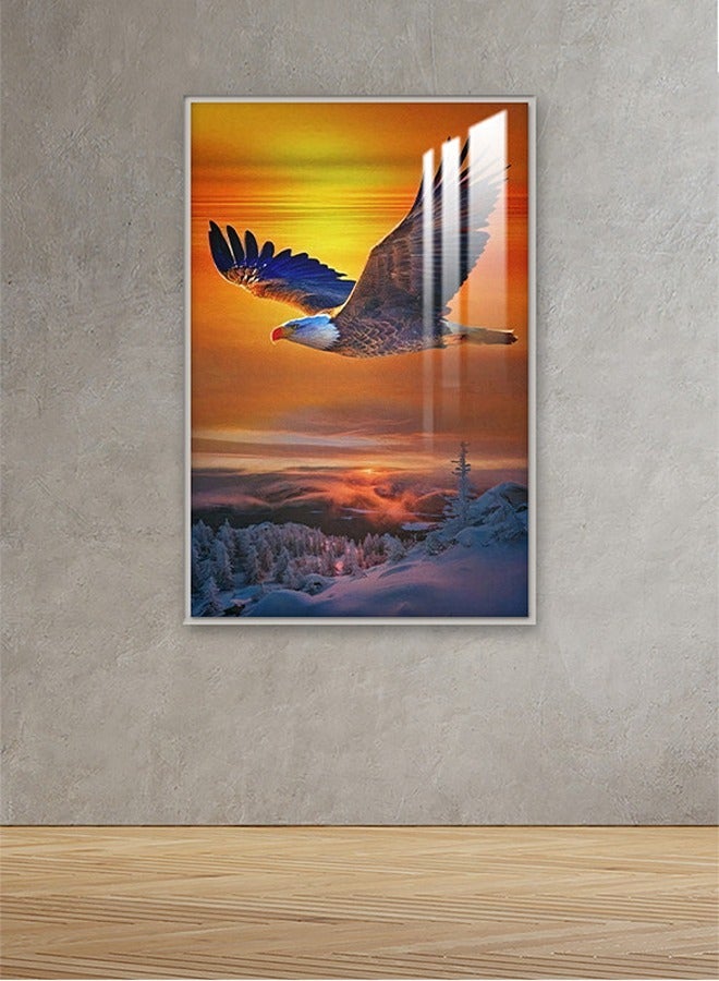 Marktna Decorative Wall Art Painting 120X80Cm With An Abstract Design Black Frame And A Transparent Acrylic Layer 0.5Kg - Image 1