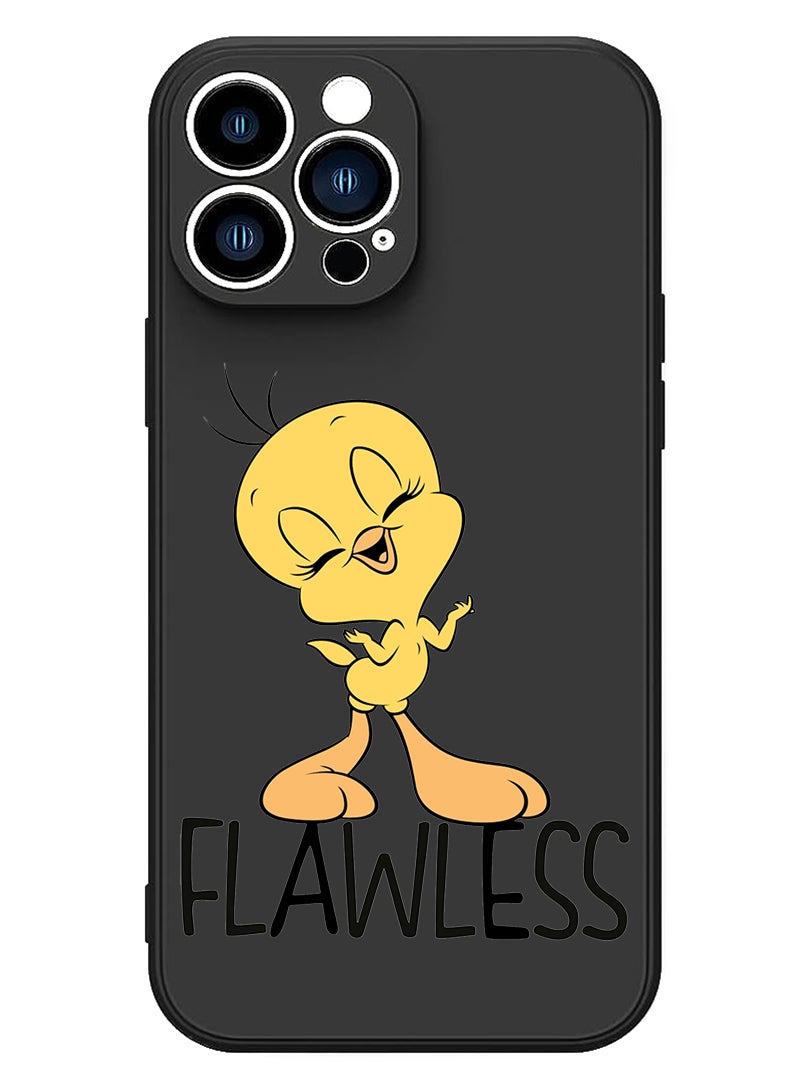 Theodor Protective Slim Fit Case Liquid Silicone Cover with Full Body Protection Anti-Scratch Shockproof Case For iPhone 15 Pro Black - Flawless - Image 1