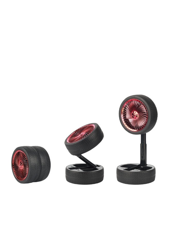 Nariele New USB Creative Tire Wind Fan Folding Desktop Fan