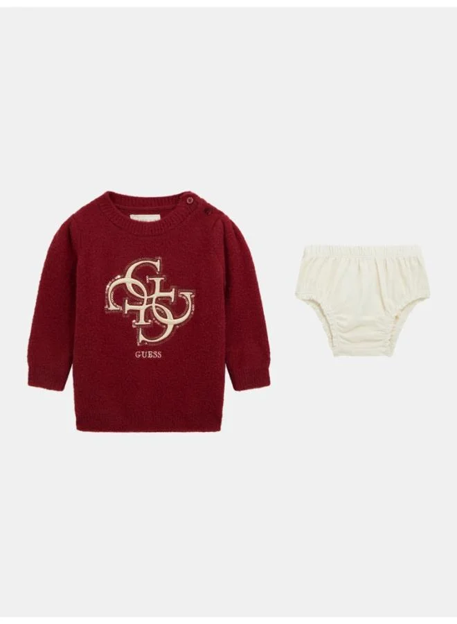 GUESS Kids Sweater Dress And Pantie Sets
