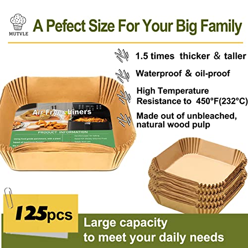mutvle Air Fryer Liners Disposable for CHEFMAN Air Fryer, Power XL Air Fryer Liners, 6 qt 8QT Air Fyrer Liners, 9.5 inch Parchment Paper Liners for 10 Qt 12-Quart Air Fryer Oven - Image 5