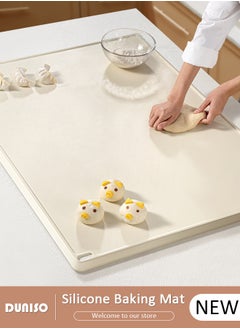 DUNISO Silicone Baking Mat for Rolling Dough, Large Silicone Dough Mat, Non Slip Waterproof Silicone Pastry Mat, Reusable Non Stick Baking Mat for Cookies, Bread, Pizza, Fondant  - Image 1