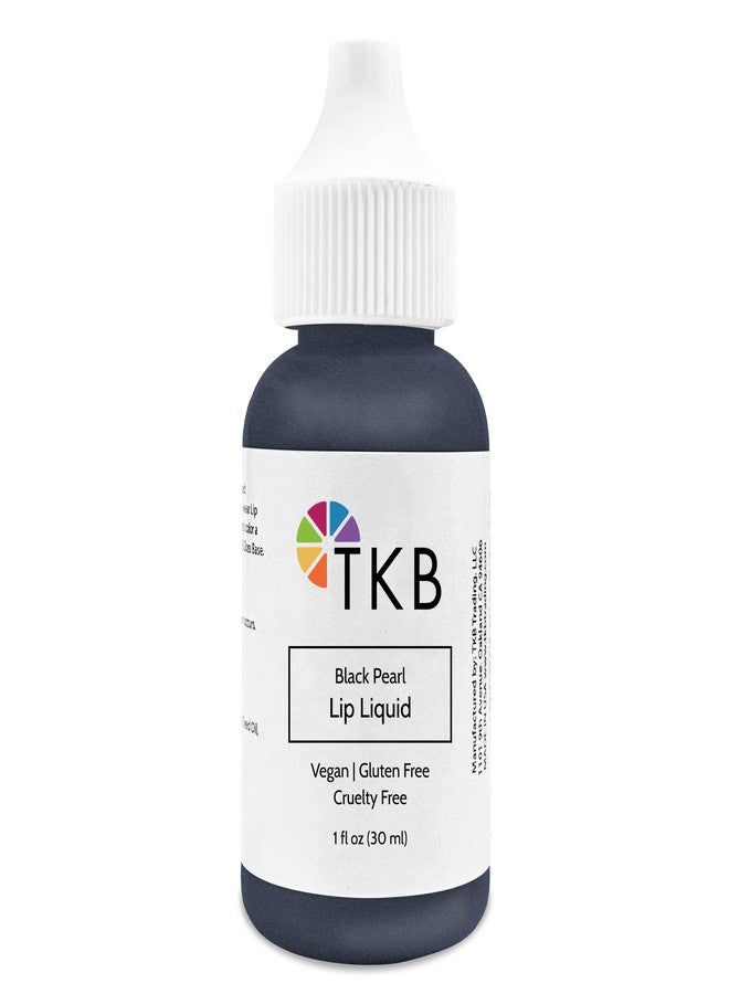TKB Trading, LLC TKB Lip Liquid Color | Liquid Lip Color for TKB Gloss Base, DIY Lip Gloss, Pigmented Lip Gloss and Lipstick Colorant, Made in USA (1floz (30ml), Black Pearl) - Image 1