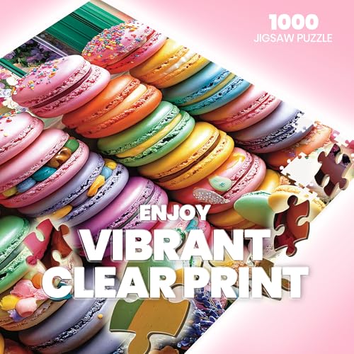 LAMPLIG 1000 Piece Puzzles for AdultsFood Jigsaw PuzzleMacaroon Palette Jigsaw Puzzles 1000 PiecesCreative Games Gift and Dessert Puzzle Home Decor Puzzles for Adults 1000 Pieces 275x19611 Poster - Image 5