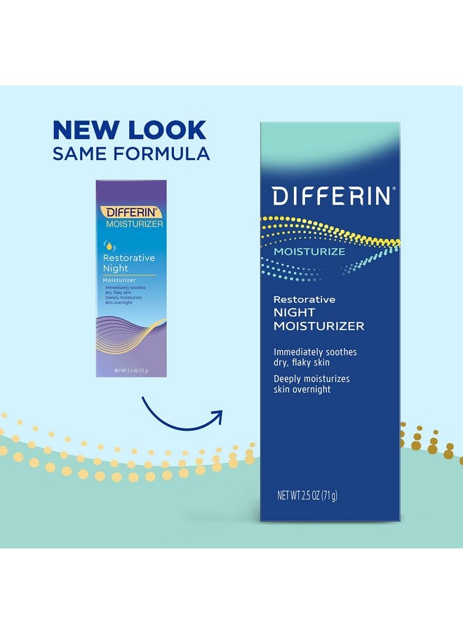 differin - Night Cream With Hyaluronic Acid, Restorative Night Moisturizer By The Makers Of Differin Gel, Gentle Skin Care For Acne Prone Sensitive Skin, 2.5 Oz (Packaging May Vary) - Image 1