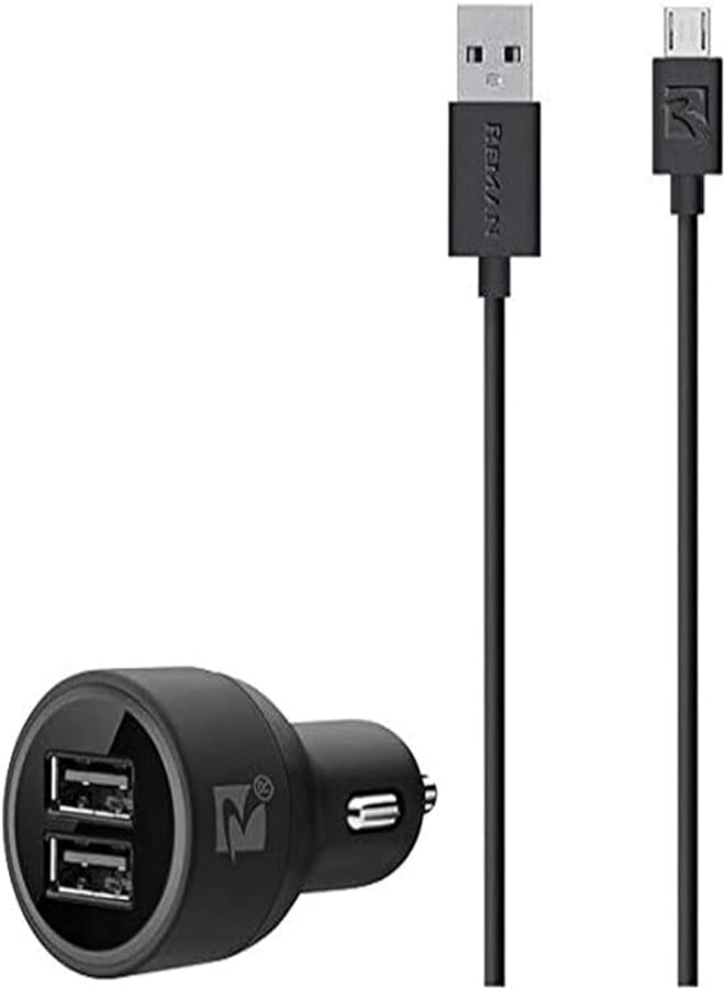 Reman Universal R-525 Car Charger with Micro Cable