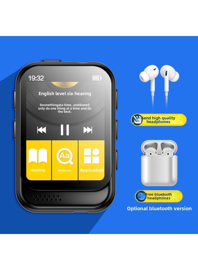 [Primary School Senior High School Learning] Screen Mp3mp4 Walkman Student Version Bluetooth Small Touch-Body Color:[m6 Black Button Version] (external + Vocal Dictionary) - Official Standard Configuration-Memory Capacity:36gb Without Bluetooth [five-year Warranty]  - Image 1