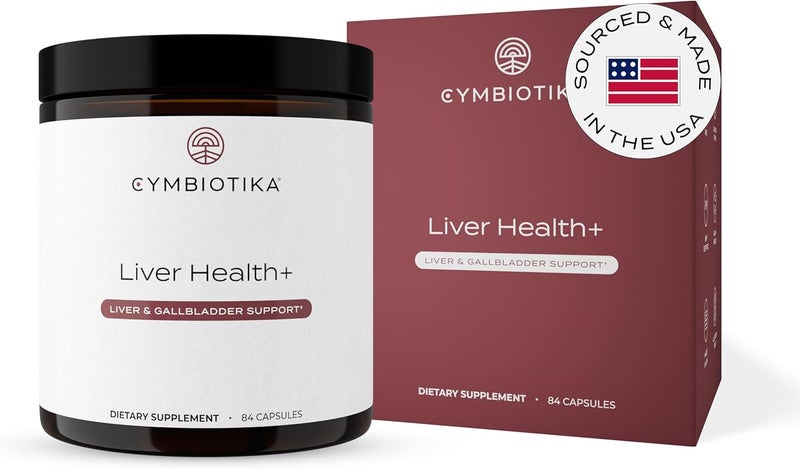 CYMBIOTIKA Liver Supplement with Vitamins  Herbs for Liver Support Health Cleanse and Repair Helps Metabolism and Digestion Gluten Free Vegan Plant Based and Non GMO 84 Capsules 28 Servings - Image 1