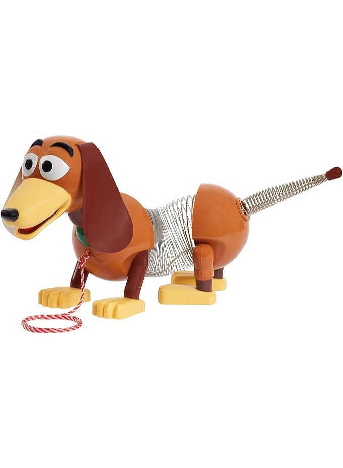 Disney Store Official  Slinky Dog Junior Pull Along Toy, Classic Metal Spring Retractable Body Walking Dog Figure, Kids Vintage Collectible Gift for Toddlers 3+ - Image 1