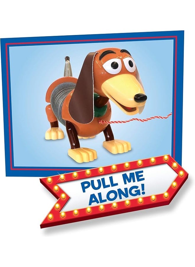 Disney Store Official  Slinky Dog Junior Pull Along Toy, Classic Metal Spring Retractable Body Walking Dog Figure, Kids Vintage Collectible Gift for Toddlers 3+ - Image 3