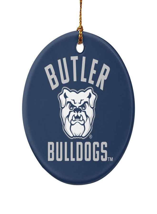 GRAPHICS & MORE Butler University Official Bulldogs Porcelain Holiday Christmas Tree Ornament - 2.8" (7.1 cm) - Image 1