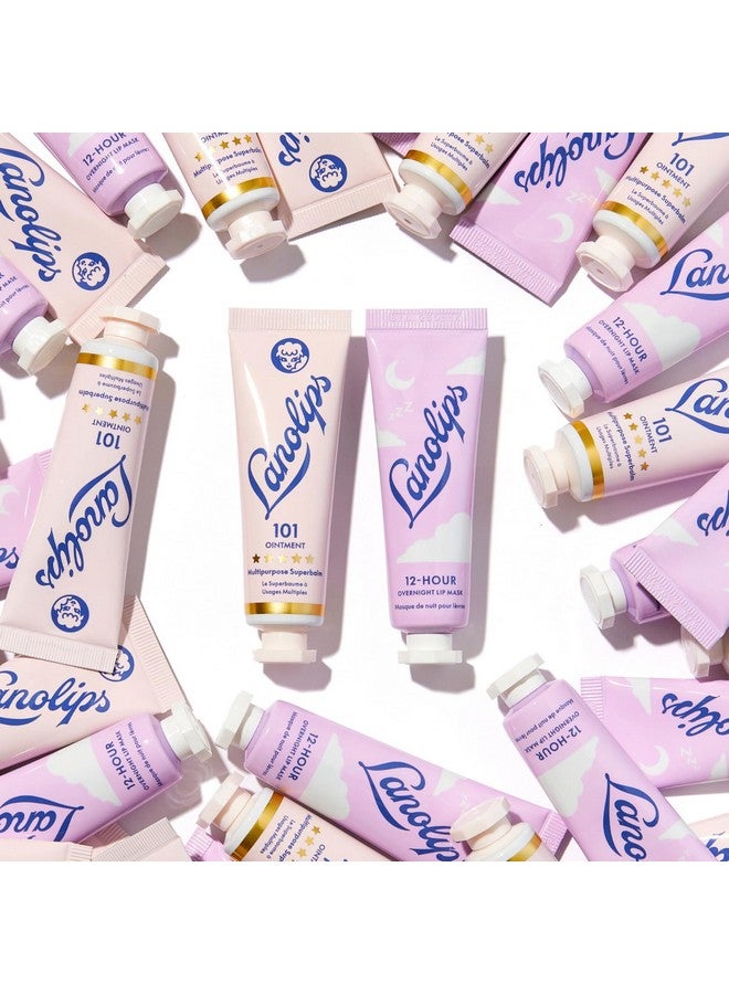 Lanolips 101 Lanolin Lip Balm & Overnight Lip Mask Duo - Lip Heroes Kit for Complete Day to Night Lip Care - Deeply Hydrating Lip Moisturizer Set with Pure Lanolin Oil (2 Count) - Image 4