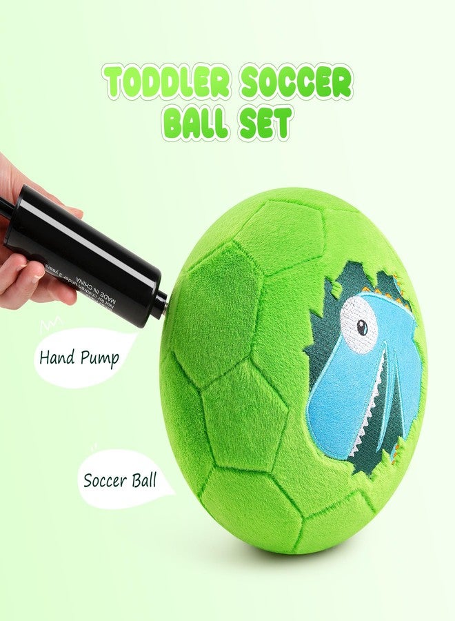 PlayZap Soft Ball for Toddlers & Babies - Small, Safe & Easy-to-Grip Kickball, Dinosaur & Unicorn Design Soccer Ball - Great First Birthday Gift for Boys & Girls, Plush Indoor Soccer Toy for Ages 1-3 3-8 - Image 5