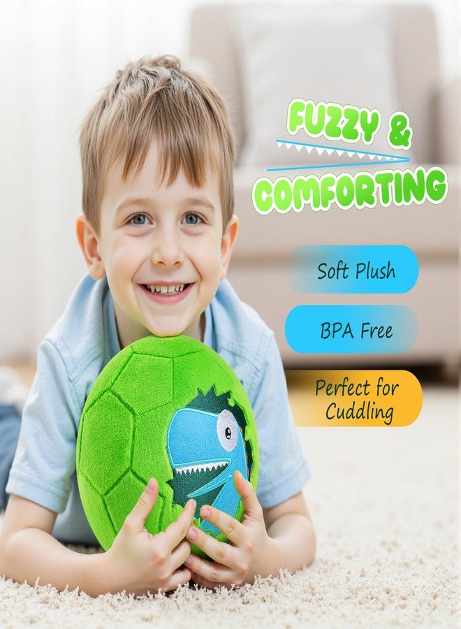 PlayZap Soft Ball for Toddlers & Babies - Small, Safe & Easy-to-Grip Kickball, Dinosaur & Unicorn Design Soccer Ball - Great First Birthday Gift for Boys & Girls, Plush Indoor Soccer Toy for Ages 1-3 3-8 - Image 2