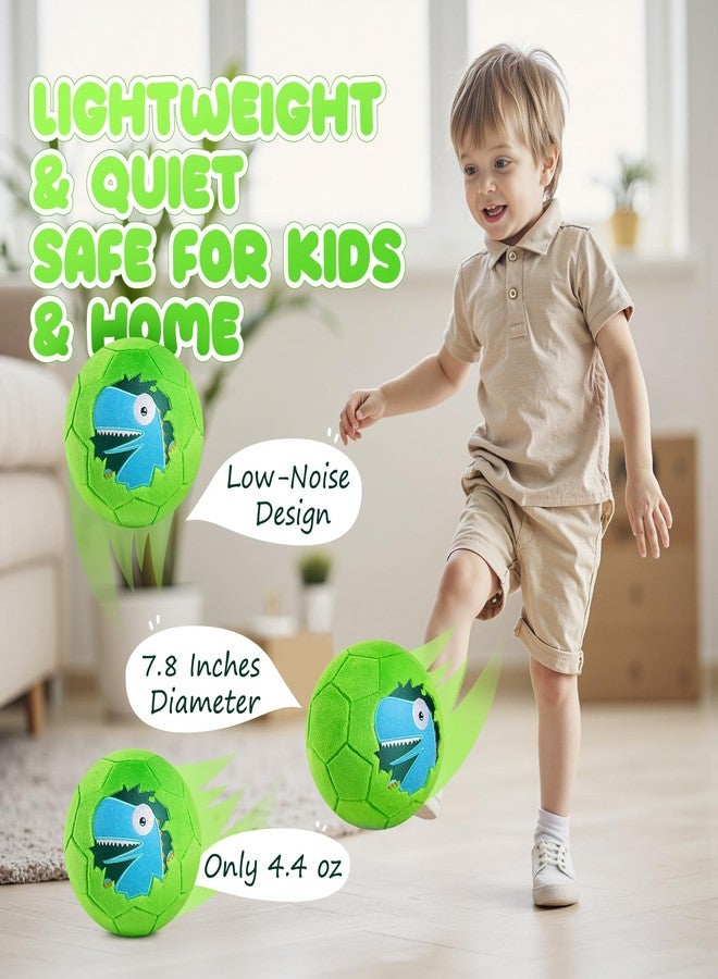 PlayZap Soft Ball for Toddlers & Babies - Small, Safe & Easy-to-Grip Kickball, Dinosaur & Unicorn Design Soccer Ball - Great First Birthday Gift for Boys & Girls, Plush Indoor Soccer Toy for Ages 1-3 3-8 - Image 4