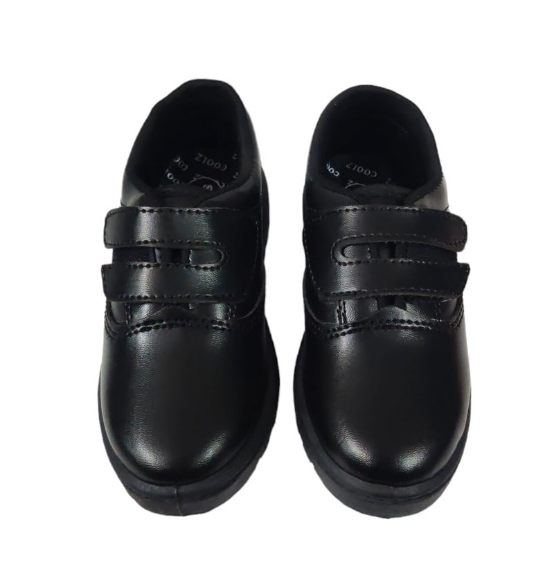 Coolz Unisex Kids Black Formal School Uniform Shoes Deluxe Vel (Black, 3.5 Years) - Image 3