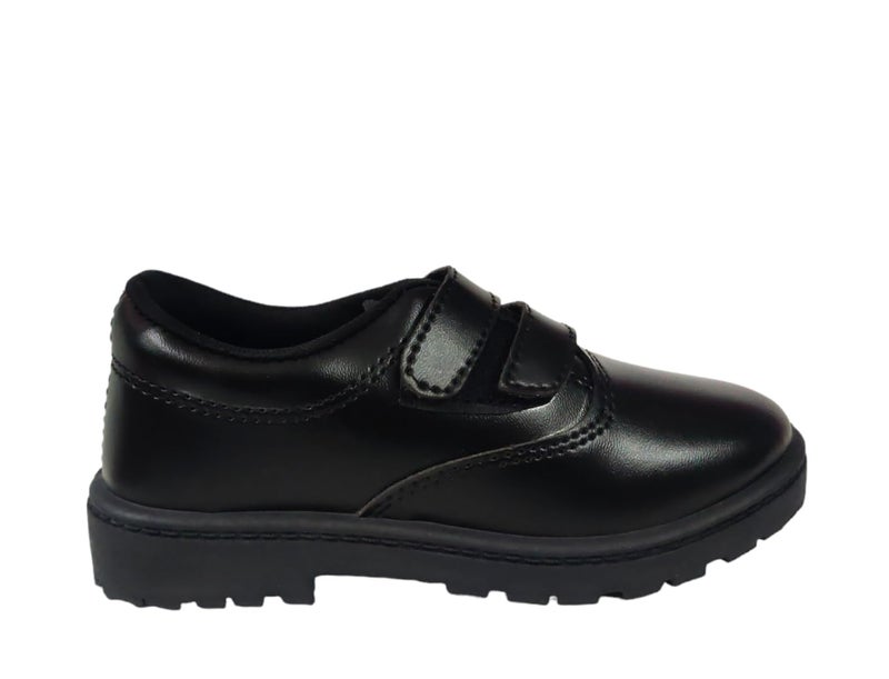 Coolz Unisex Kids Black Formal School Uniform Shoes Deluxe Vel (Black, 3.5 Years) - Image 2