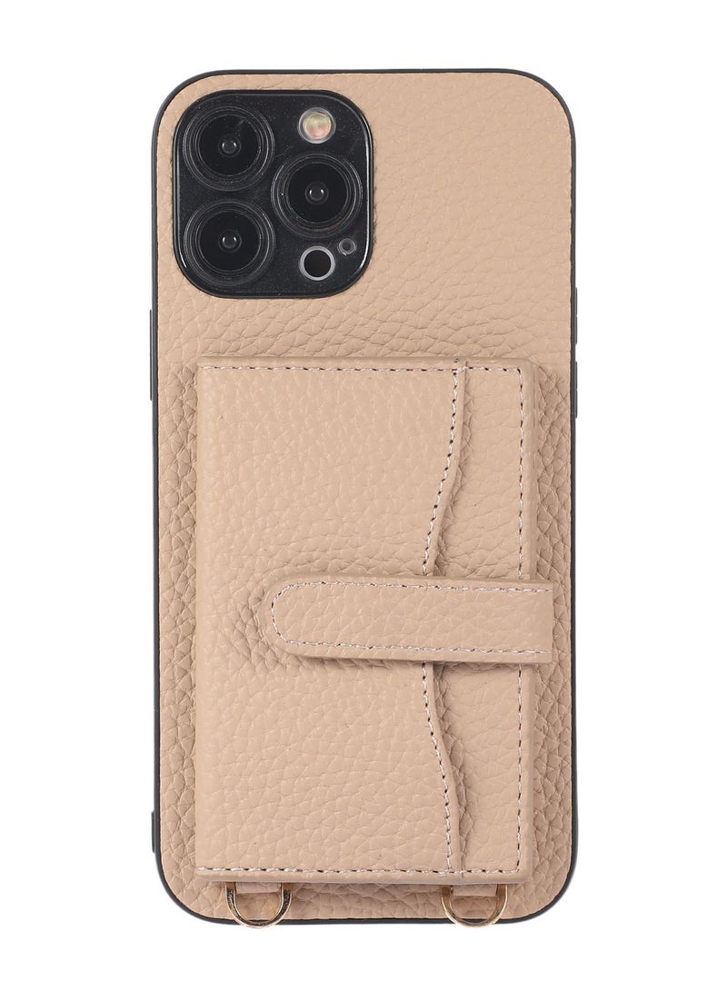 Suteni Back Cover Leather Protective Wallet Mobile Phone Case for iPhone - Image 1