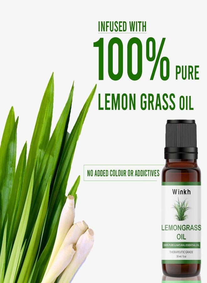 Winkh Pure and Natural Lemongrass Essential Oil - (30 ml) - Image 4