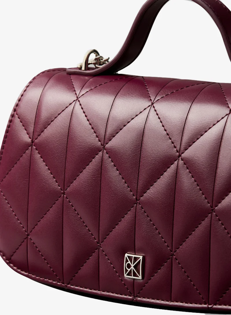 CALVIN KLEIN  Quilted Emblem Logo Chain Bag for Women | Best Price UAE