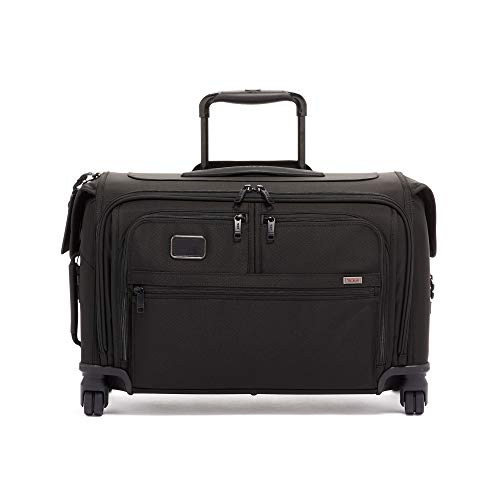 TUMI - Alpha Garment 4 Wheeled Carry-On - Garment Compartment Fits 6 Suits or Dresses - Carry On Luggage for Travel - Black - Image 4