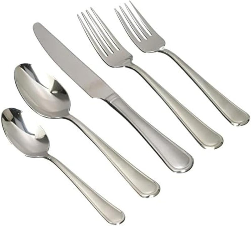 Mikasa Virtuoso Frost 20-Piece 18/10 Stainless Steel Flatware Set, Service for 4