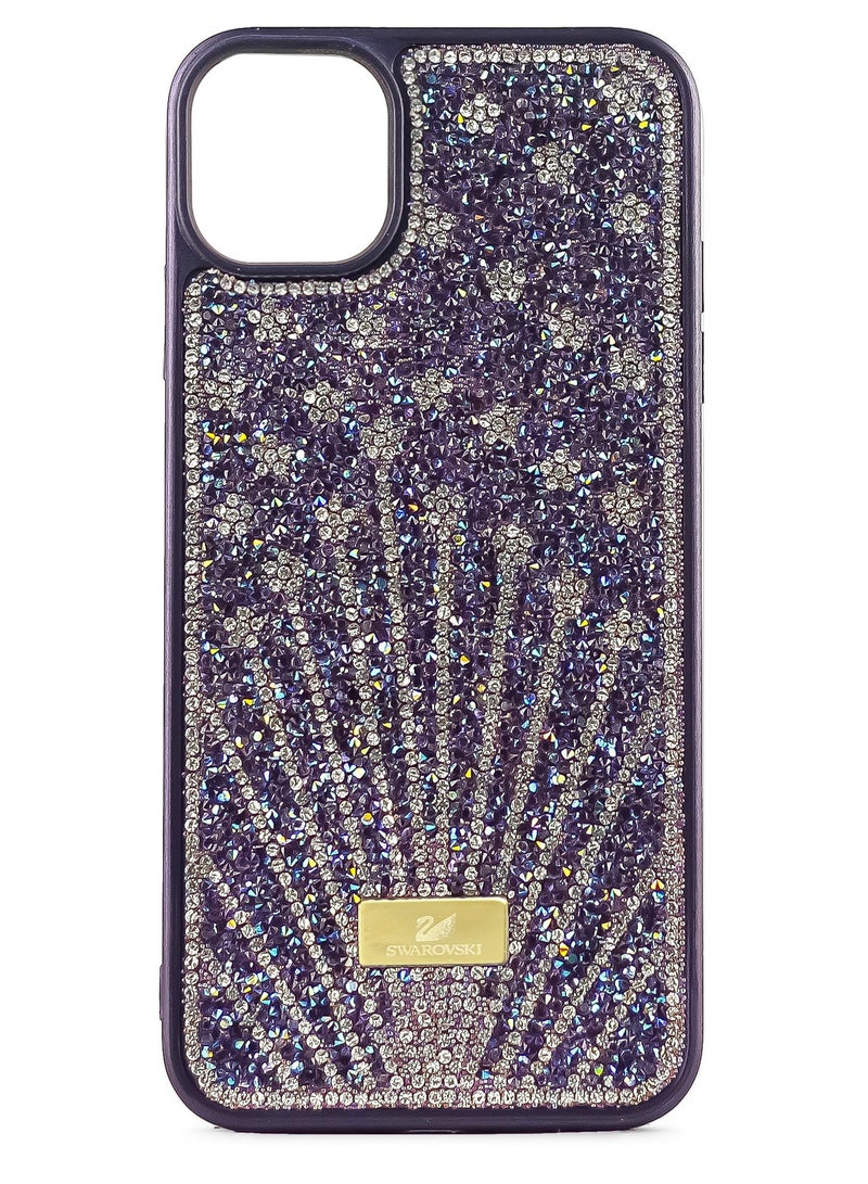 Case For iPhone 11 Case Glitter Sparkle Diamond Crystal Bling Case with Bling Ultra Thin Lightweight Full Body Shockproof Anti-Scratch Protective Cover (Purple)