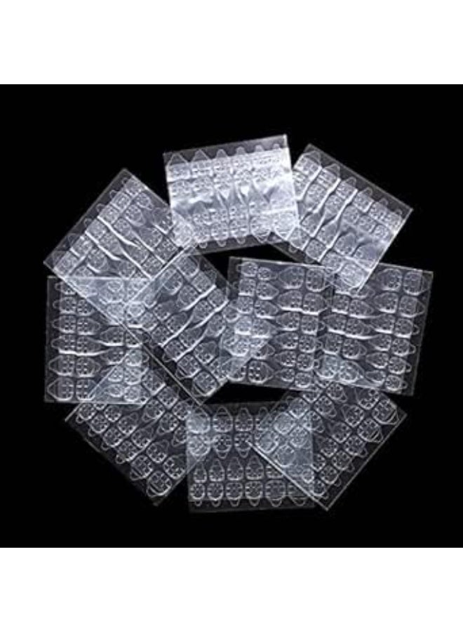 Clear Flexible Adhesive Sheets for False Nails – Double Sided Adhesive with 48 Adhesives for Strong Hold and Easy to Apply - Image 2