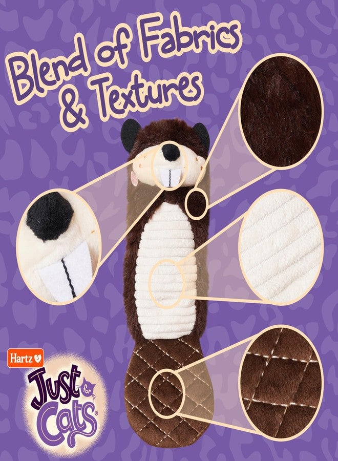 Hartz New Just for Cats The Chucklin' Beaver Kicker, Motion Activated Kicker Cat Toy with Silver Vine & Catnip - Image 3