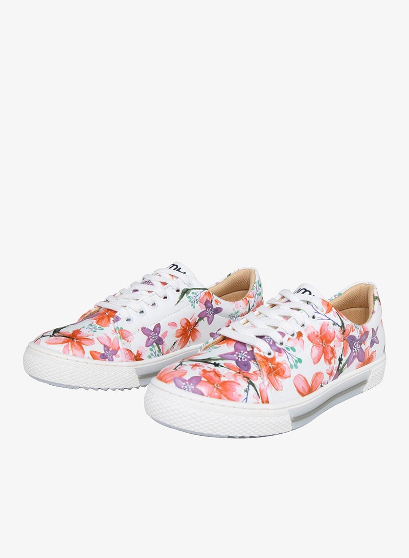 مومكا سنيكرز بألوان الأزهار الوردية والأرجوانية - Image 4
