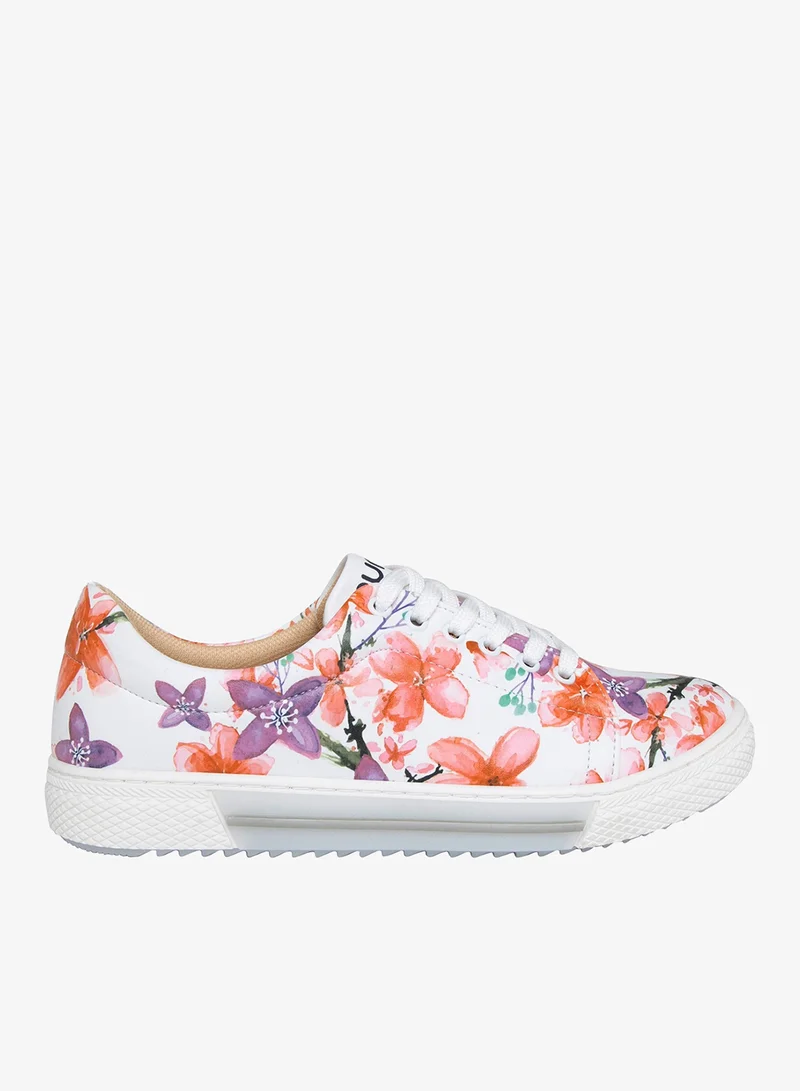 مومكا سنيكرز بألوان الأزهار الوردية والأرجوانية