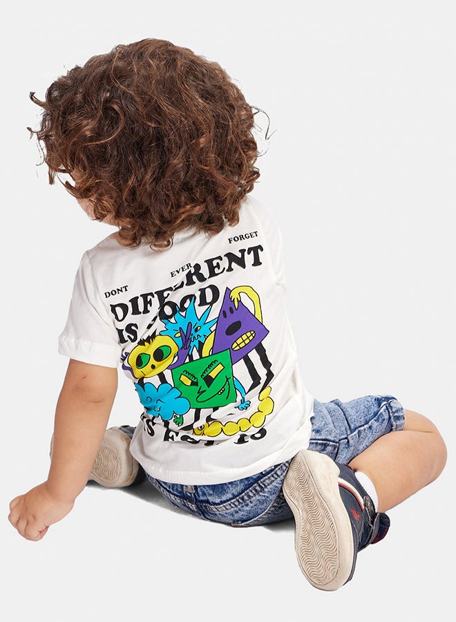 In Your Shoe Different Is Good Printed Kids Tee - Image 3