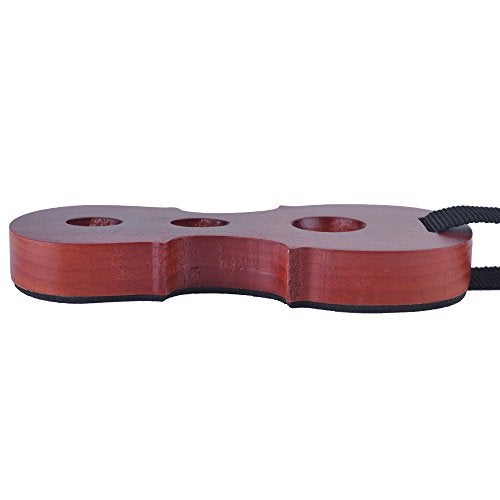 PUNK Solid Wood Cello Endpin Rest Non-slip Stopper Anchor Protector in Cello Shape 3 Holes Holder (3A) - Image 3