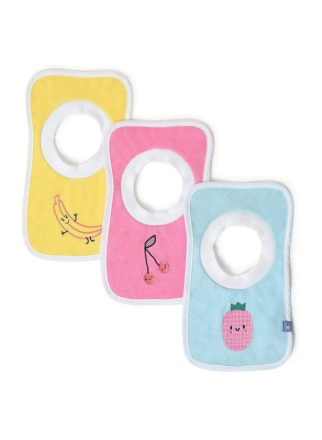 Mi Arcus Feeding Pullover Bib, Drool Bibs for Baby Boys, Girls, Newborns, and Toddlers,0-3 Months,Cotton,Gifting/Pack of 3 - Image 1